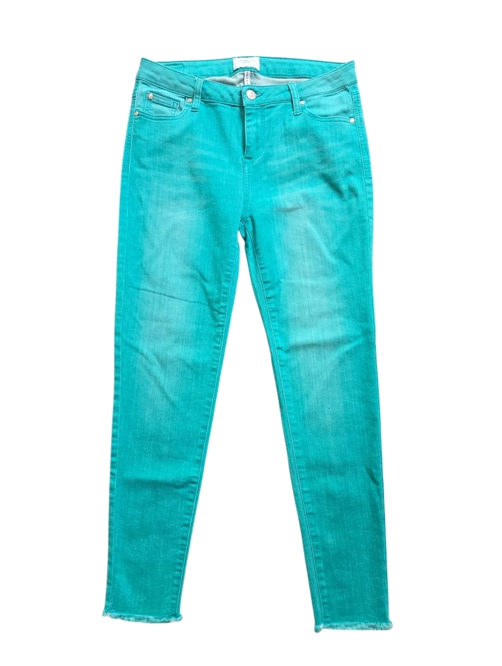✨️ Celebrity Pink Teal Ankle Skinny Jeans